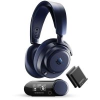 auriculares steelseries arctis nova pro omni inalambricos 24 ghz  bluetooth con cancelacion de ruido azul