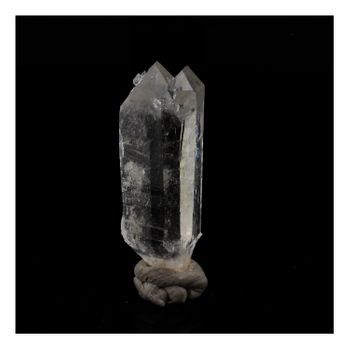 Cuarzo - Natural Pierre De Francia, La Gardette Mine, Bourg D'oisans, Isère | 14.46 Ct - Certificado De Autenticidad Incluido | 26 X 9 X 7 Mm