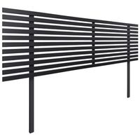 cabecero de madera reciclada dm estilo japones con patas 160x115cm camas 160 - negro solido