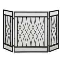 salvachispas plegable 126x3x80 cm negro
