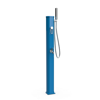 Ducha Solar Piscina Jardín Exterior Happy Formidra 20l Lavapiés Aluminio - Azul