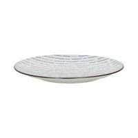 plato de postre de porcelana azul