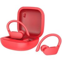 auriculares daewoo dw2025 inalambricos bluetooth deportivos con estuche de carga rojos