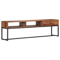 mueble para tv madera maciza de acacia 160x30x45 cm vidaxl