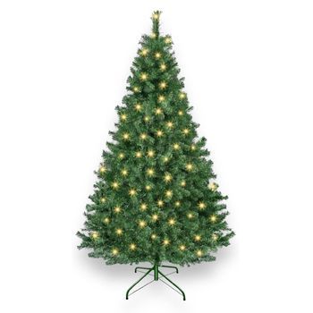 Arbol Navidad, Verde, Estructura De Metal, 150 Cm 180 Luces 430 Ramas