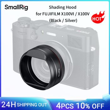 SmallRig X100VI / X100V Parasol para FUJIFILM X100VI / X100V, Evita el Reflejo con Anillo Adaptador y Estuche de Almacenamiento, Negro/Plateado 5848