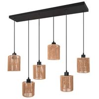 lampara toolight app1822-6cp nature black