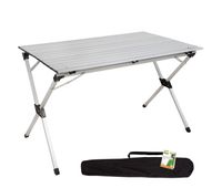 mesa plegable aluminio para camping aktive camping
