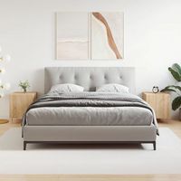 pack 2 mesitas de noche - dormitorio - madera de ingenieria - roble sonoma 40x40x50cm