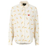 pieces camisa pcjanna ls loose aop para mujer