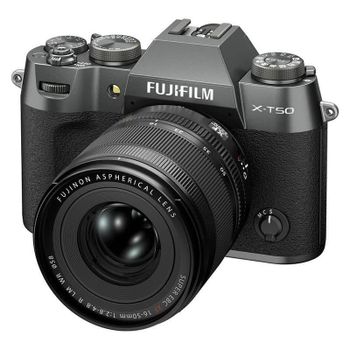 Cámara Mirrorless Fujifilm X-T50 40.2MP 6.2K UHD 16-50mm WiFi Bluetooth Carbón