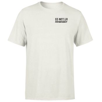 PBK GS Mossa Meet Ride Feel Good Typographic Men's T-Shirt - Cream - L - Cream