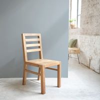 silla de teca maciza reciclada