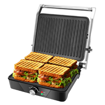 Aigostar Samson – Parrilla Eléctrica, Grill, Panini, Sandwichera, 2000W.  Libre de BPA
