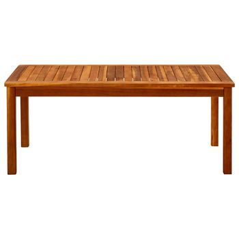 Mesa De Centro De Jardín | Mesa De Exterior Madera Maciza De Acacia 110x60x45 Cm