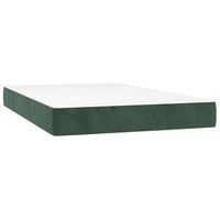 colchon de cama  colchon muelles ensacados terciopelo verde oscuro 120x220x20 cm