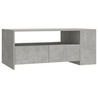 mesa de centro con cajones y estantes diseno moderno y contemporaneo 102 x 55 x 42 cm madera de ingenieria gris dec039266