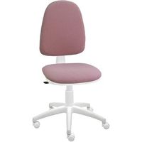 silla de escritorio torino blanca - tapizado rosa palo