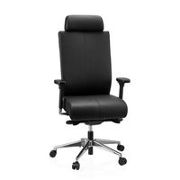 silla de oficina ergonomica para ordenador pro-tec xxl cuero negro