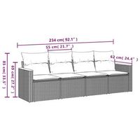 conjunto de sofas para patio con cojines juego de 4 piezas