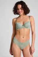 hunkemoller braguita basilena con forma de v london verde