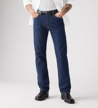 Levi's para hombre. 00501-0101 Jeans 501 Original Onewash marino (32/32), Casual, Algodón, Denim, Sostenible