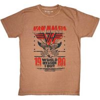 van halen tops y camisetas world invasion para mujer