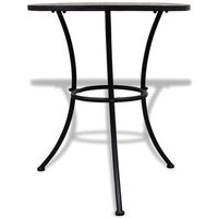 mesa de bar  mesa de bistro  mesa de bistro de mosaico terracota 60 cm