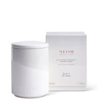 neom black pepper and bergamot scented candle 320g