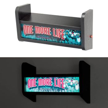 Lámpara Erik Arcade Marquesina MDF/Acrilato Batería 2000mAh USB-C Estantería 34cm