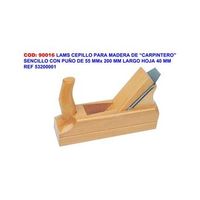 lams cepillo madera sencillo 55x200 mm hoja 40 mm