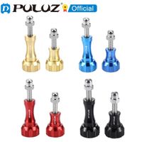 puluz cnc perilla de pulgar de aluminio juego de tornillos de tuerca de perno inoxidable para gopro juego de tornillos de camaras de accion insta360 accesorios de camara de accion