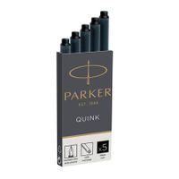 parker quink ink cartridges permanent black pk5