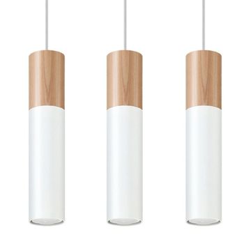 Lámpara colgante vira blanco, 3 luces