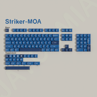 striker moa perfil pbt material alice 7u barras espaciales juego grande de tapas de teclas para teclado mecanico interruptor hi75 mx