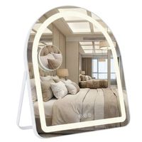 espejo glam white 40x45 led