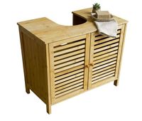 mueble bajo lavabo armario auxiliar bano take 2 puertas 1 estante puertas magneticas color marron 60 cm