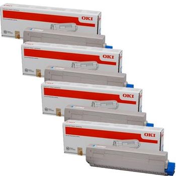Original Multipack OKI C9655n Printer Toner Cartridges (4 Pack) -43837132