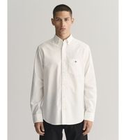 gant para hombre 3000200 camisa oxford regular fit blanco l casual algodon clasico manga larga
