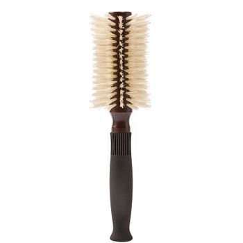 Christophe Robin Pre-Curved Blowdry Hairbrush with Natural Boar-Bristle and Wood - 12 Rows