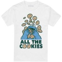 sesame street camiseta all the cookies para hombre