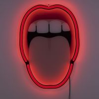 seletti blow tongue lamp