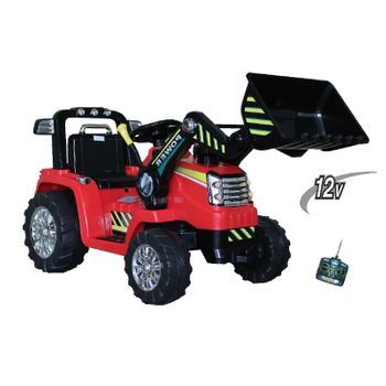 Tractor Eléctrico Con R/c Y Pala Excavadora Delantera  12v S/h Speed Case Iii Style