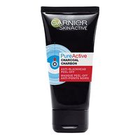 mascarilla peeling de carbon antiespinillas pure active anti blackhead charcoal de garnier