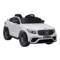 homcom coche electrico infantil mercedes 3 anos con mando a distancia musica y luces 12v 30 kg blanco   aosom espana
