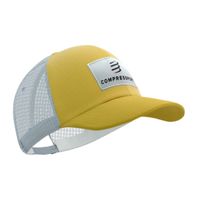 gorra compressport trucker 6p amarillo gris
