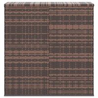 baul de cojines para jardin  arcon de jardin  caja de almacenaje de jardin de ratan pe negro 100x49x1035 cm