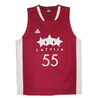 camiseta arturs zagars seleccion de letonia - peak roja