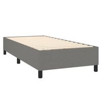 somier de laminas sobre patas estructura de cama 100x200 cm tela gris oscuro tdl0207149