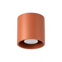 plafone ocre rojo aluminio alt 10 cm